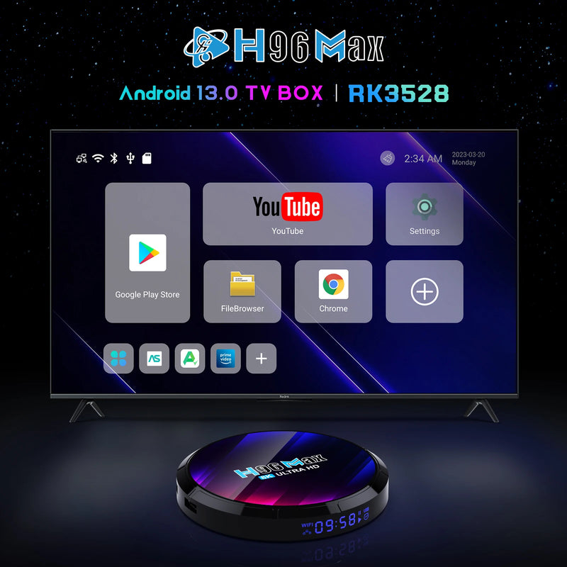 Load image into Gallery viewer, Android 13 TV Box H96 Max Rockchip
